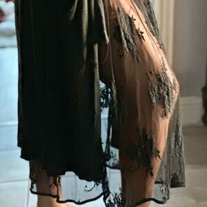 Black Lace Dress EUC Sz L/Xl